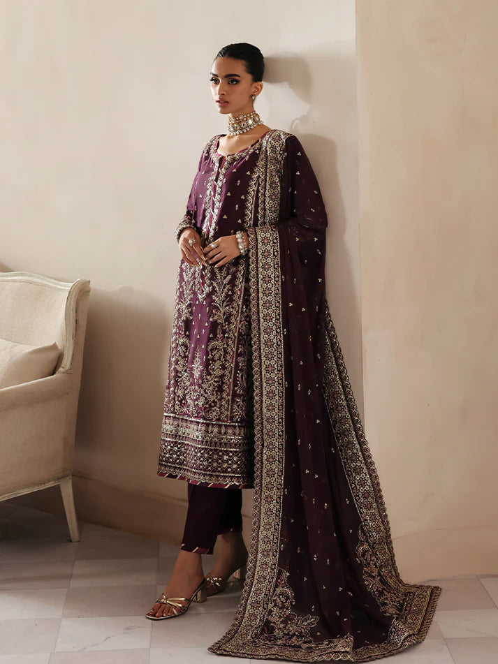 Gulaal Chiffon Embroidered Dress With Chiffon Dupatta SK 7064