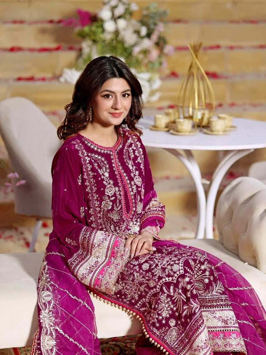 Aneela's Collection Chiffon Dress SK 7078