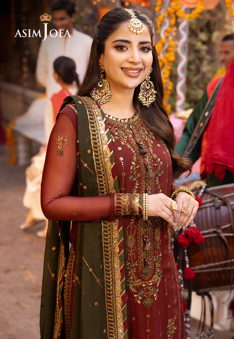 Asim Jofa Embroidered Chiffon SK 7059