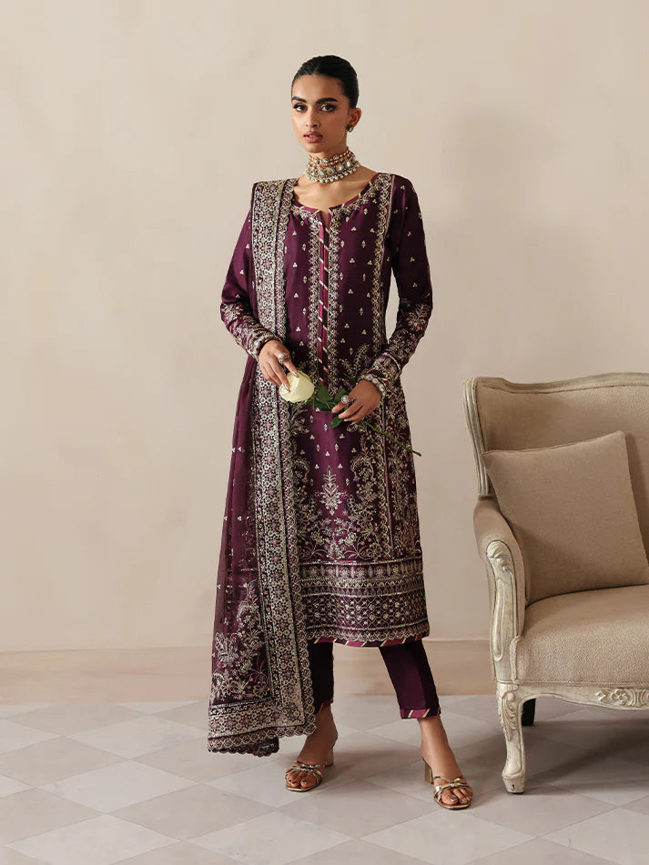 Gulaal Chiffon Embroidered Dress With Chiffon Dupatta SK 7064