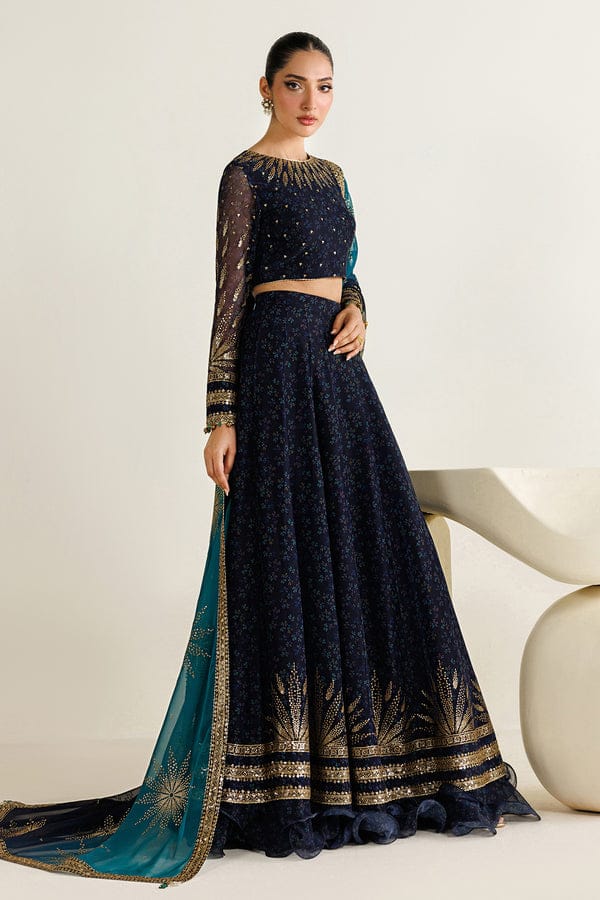 Jazmin New printed chiffon Embroidered Maxi MX 6024
