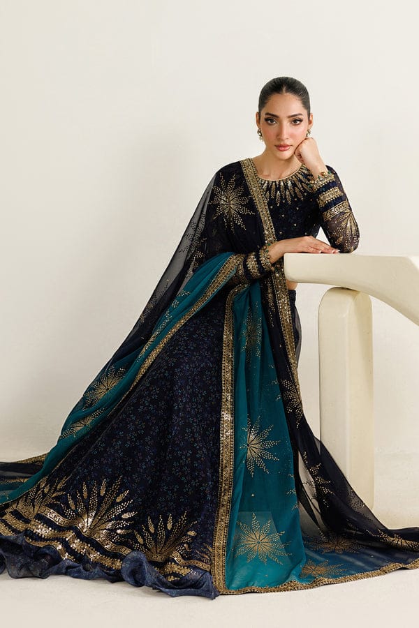 Jazmin New printed chiffon Embroidered Maxi MX 6024