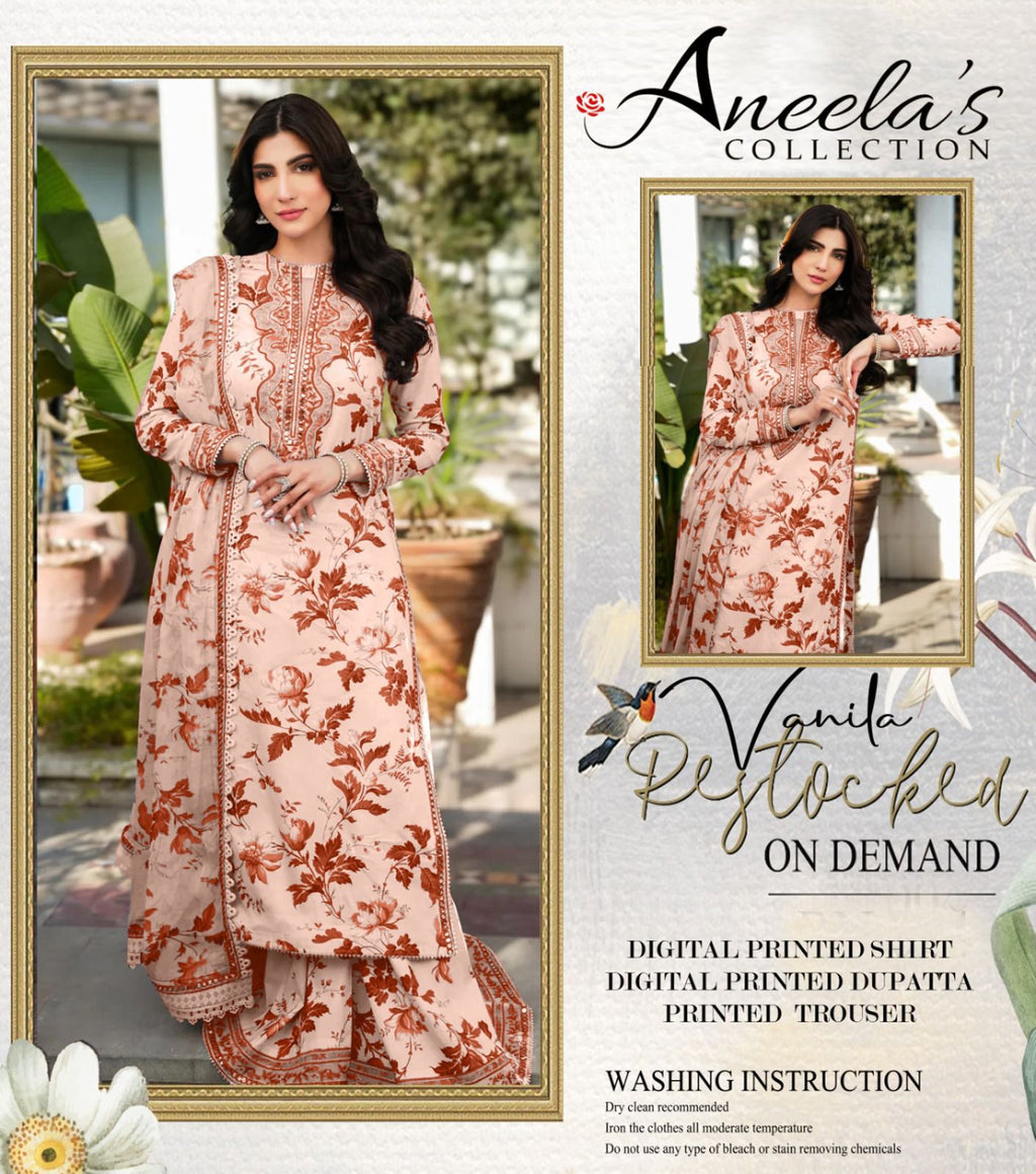 Aneela's Collection Lawn LS 8028