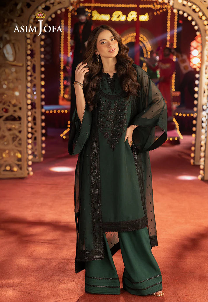 Asim Jofa Embroidered Chiffon Suit SK 7076