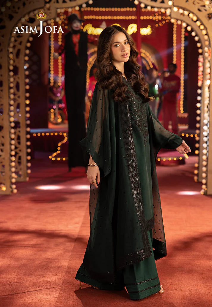 Asim Jofa Embroidered Chiffon Suit SK 7076