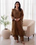 Femenite Chiffon Suit With Chiffon Dupatta SK 7075