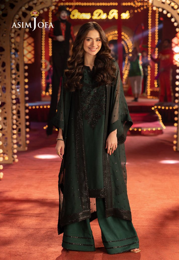 Asim Jofa Embroidered Chiffon Suit SK 7076