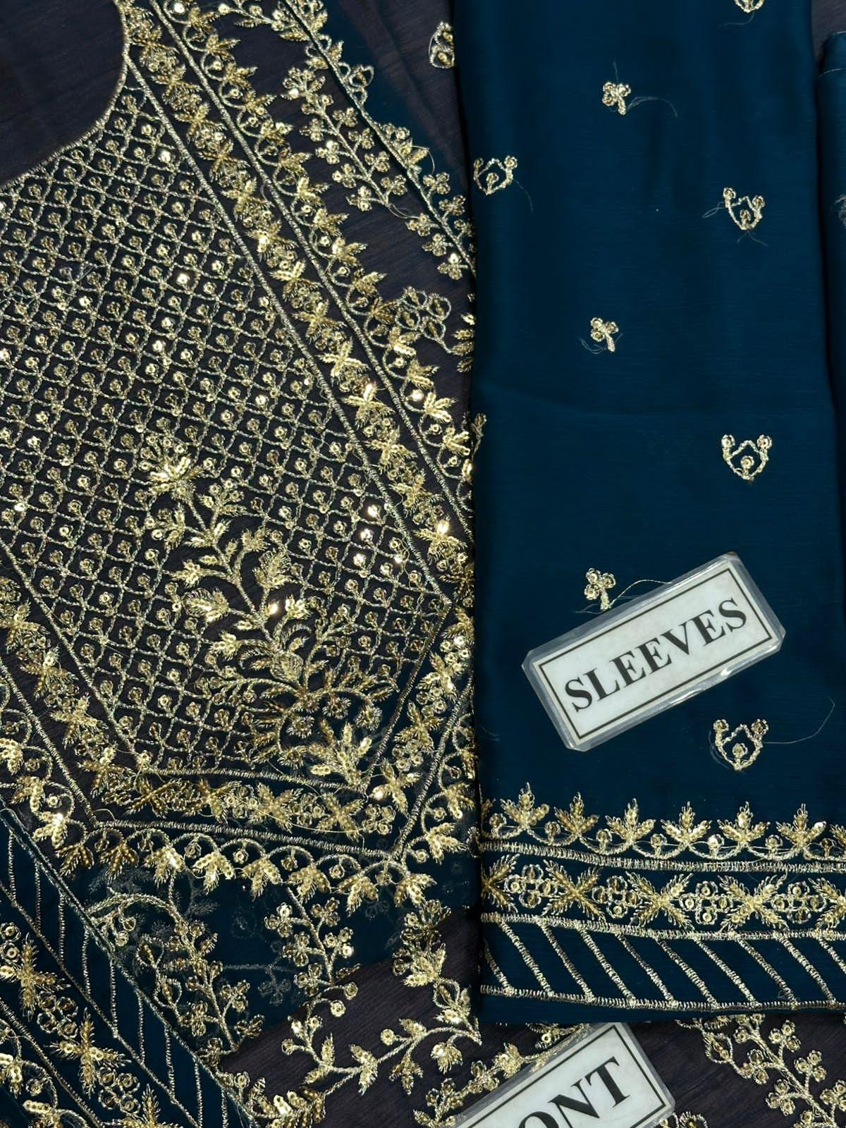 Asim jofa chiffon Dress SK 7031