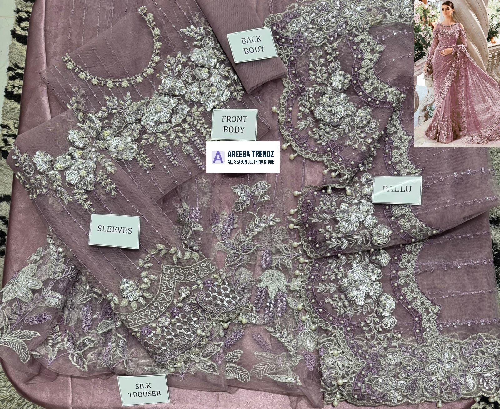 Maria B Wedding Saree SR 5025p