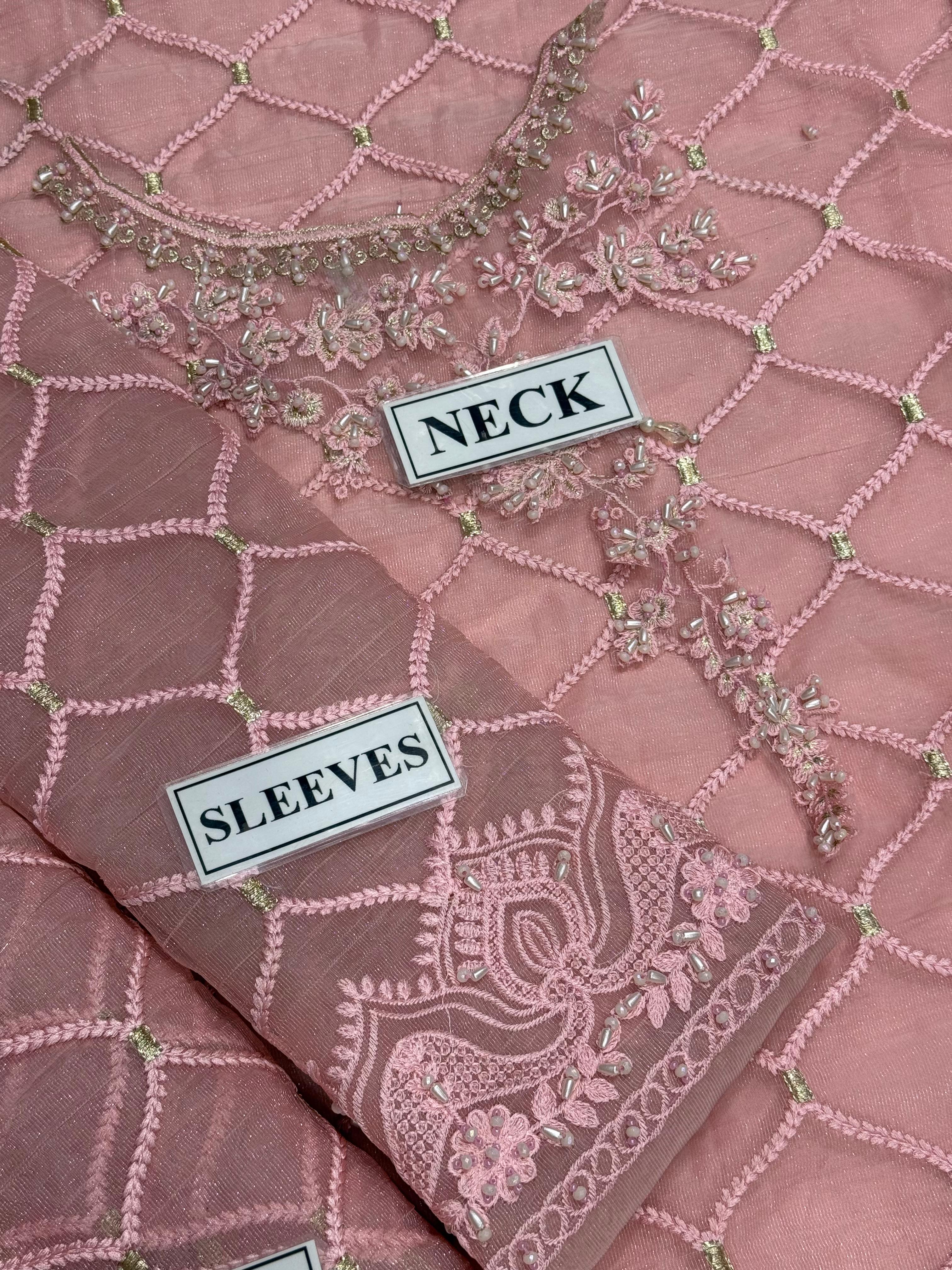 New Organza Embroidered SK 7068