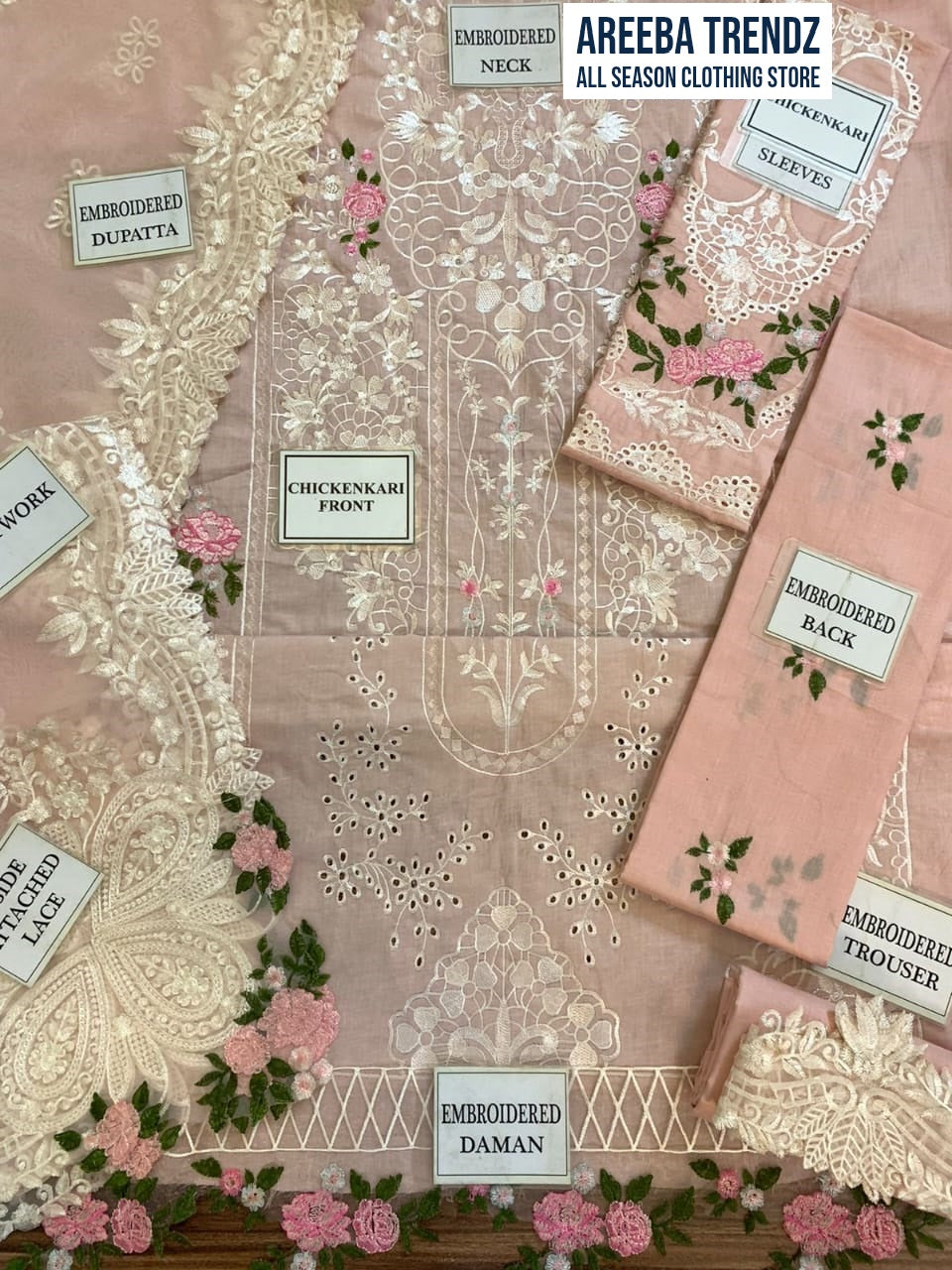 Elaf New Arrival Luxury chikankari SK 7033p