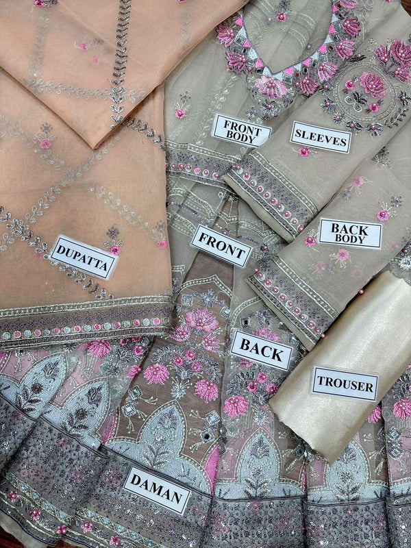 Qalamkar Embroidered Maxi MX 6019