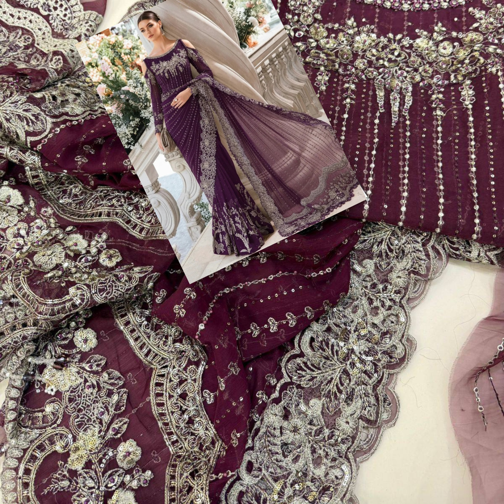 Maria B Wedding Saree SR 5025