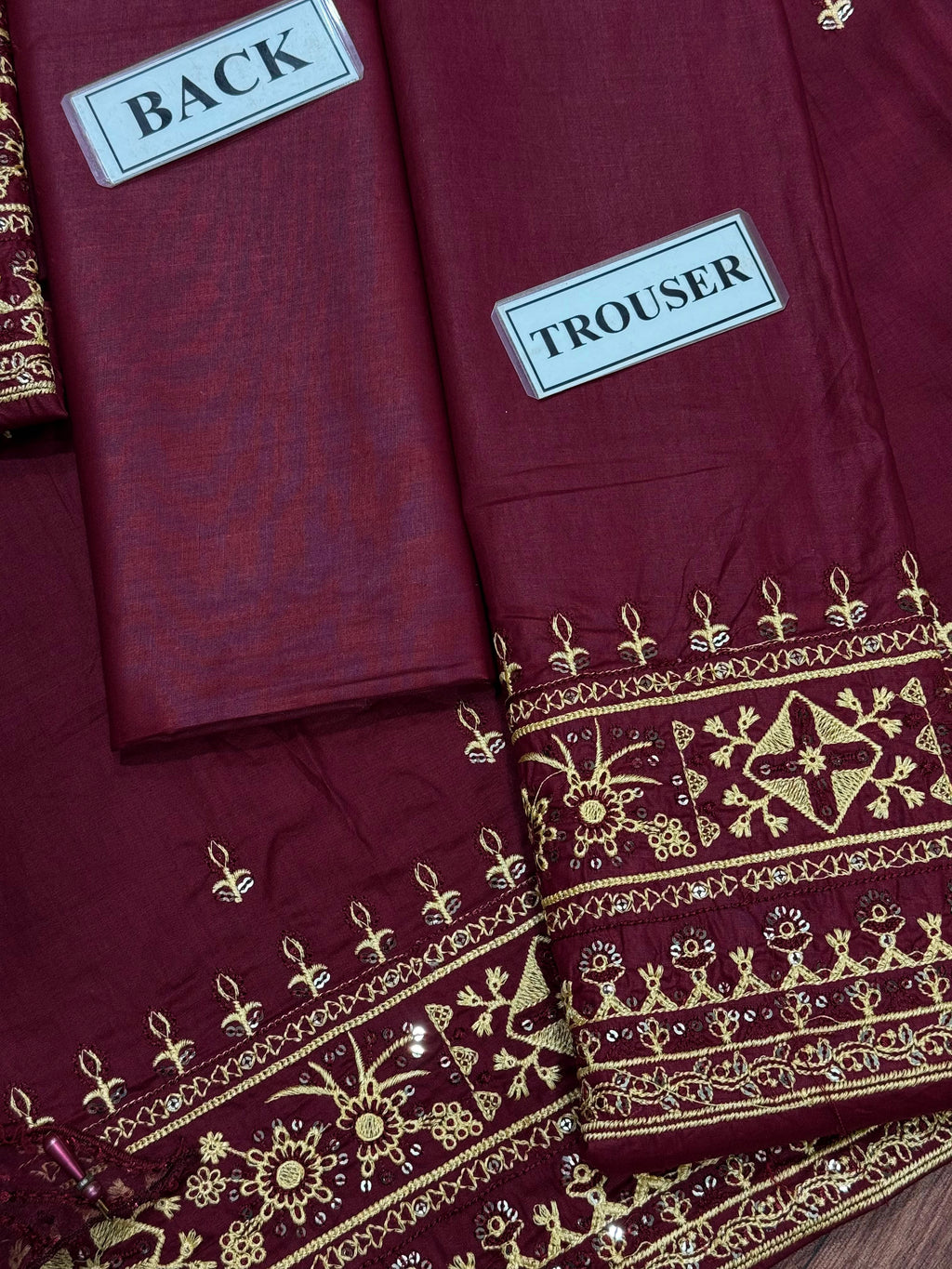 Qalamkar 3 PC Embroidered SK 7034