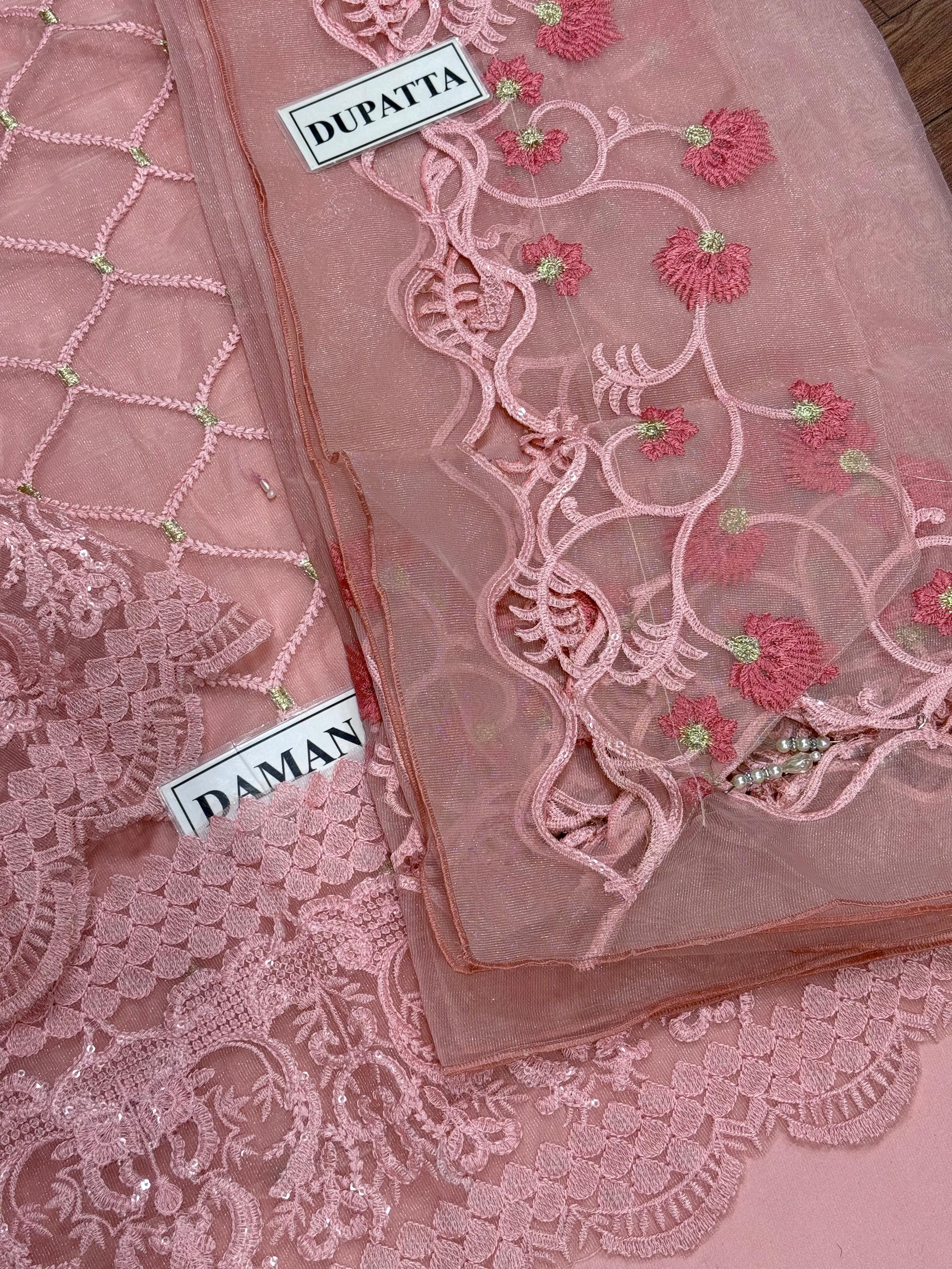 New Organza Embroidered SK 7068