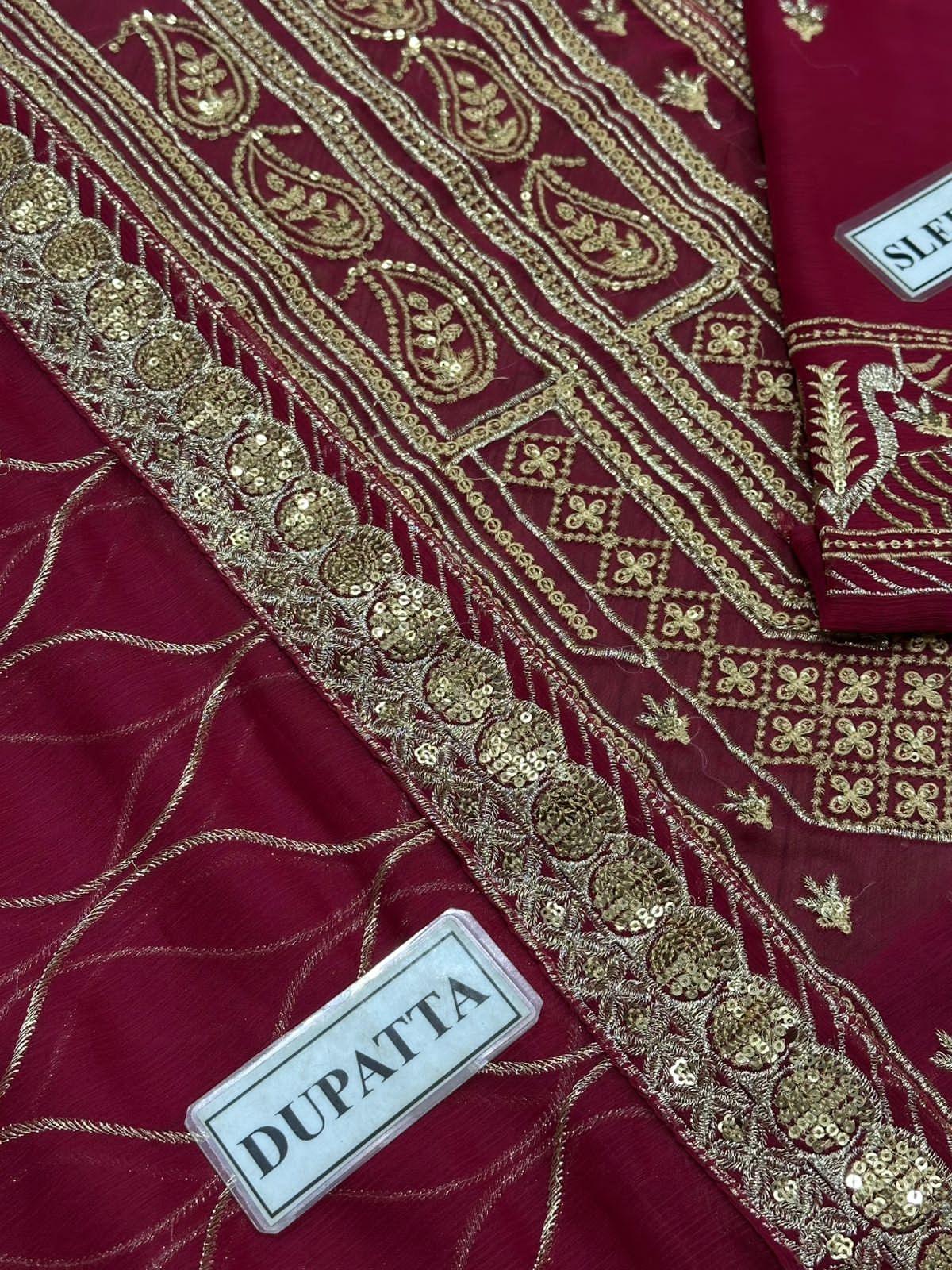 Asim Jofa Chiffon Dress SK 7037