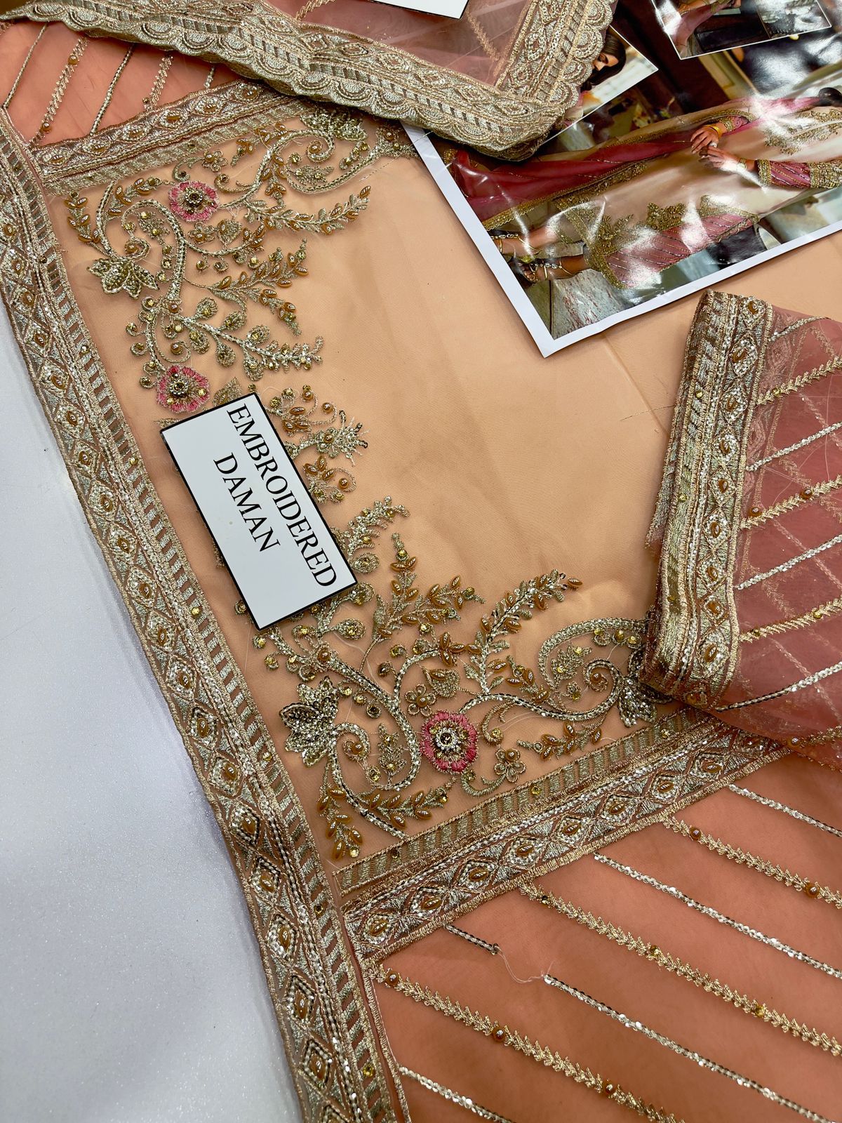 Sara Rohail Asghar Organza Embroidered SK 7020