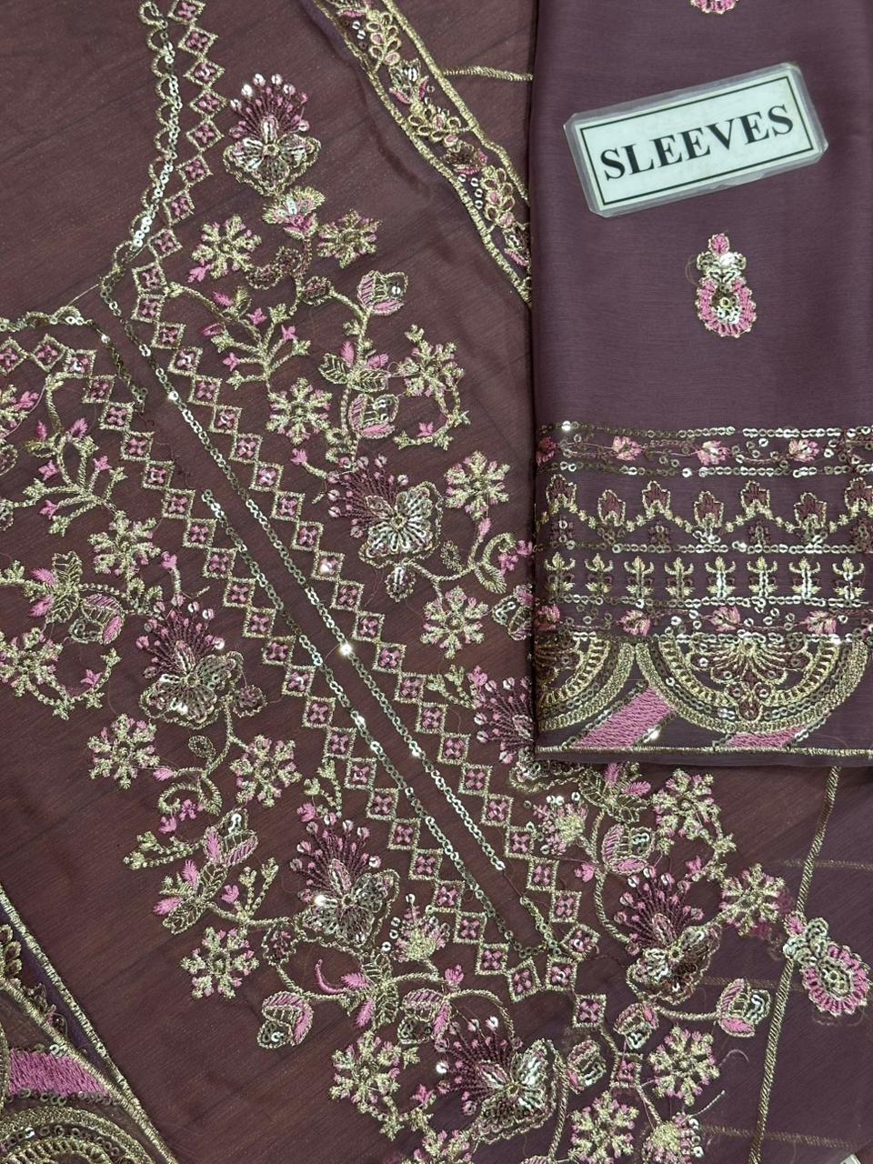 Asim Jofa Chiffon Dress SK 7042