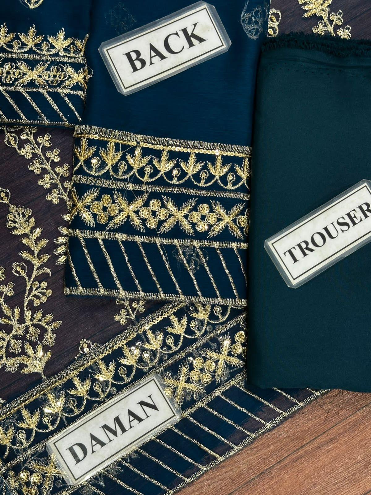 Asim jofa chiffon Dress SK 7031