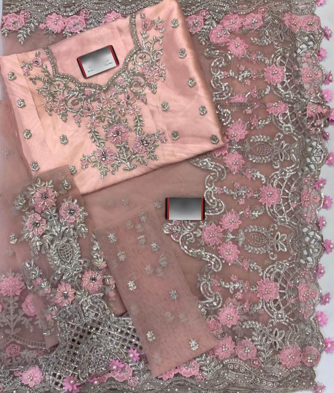 MariaB Couture QUEEN PINK Net Saree SR 5012