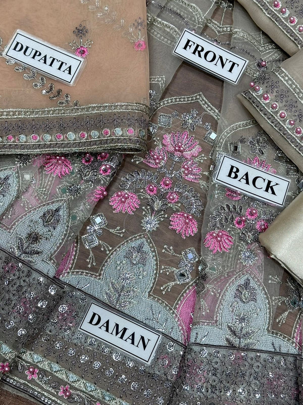 Qalamkar Embroidered Maxi MX 6019