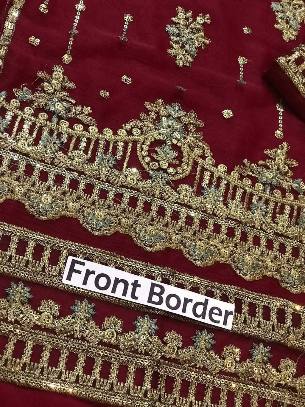 Asim Jofa Embroidered Chiffon SK 7059