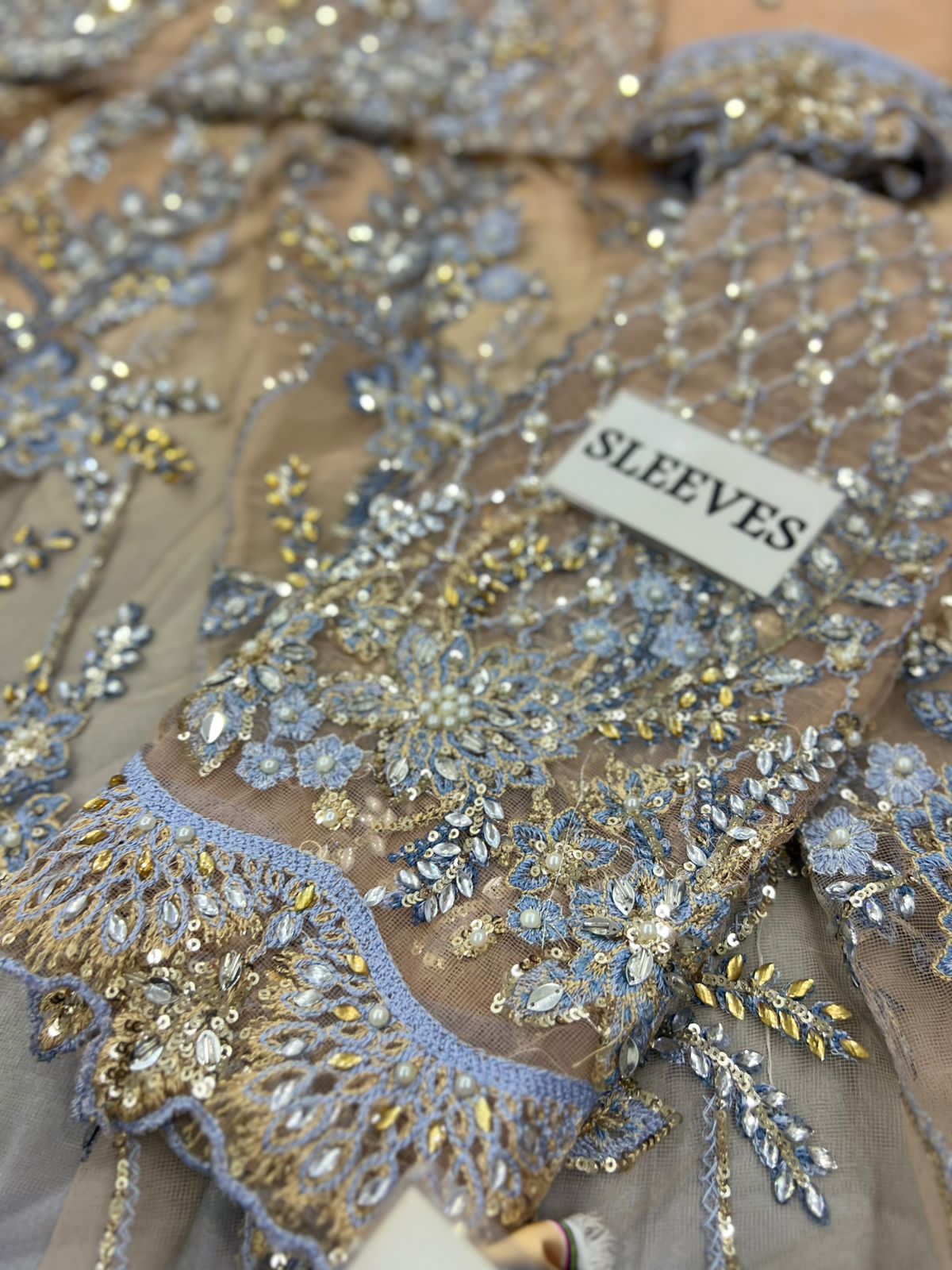 Maria.B Luxury Net Embroidered Unstitched MX 6011