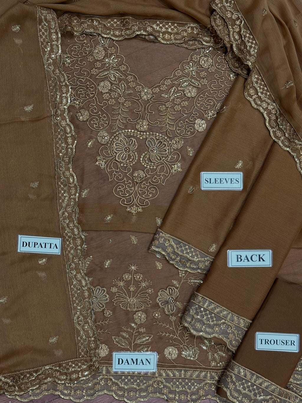 Femenite Chiffon Suit With Chiffon Dupatta SK 7075