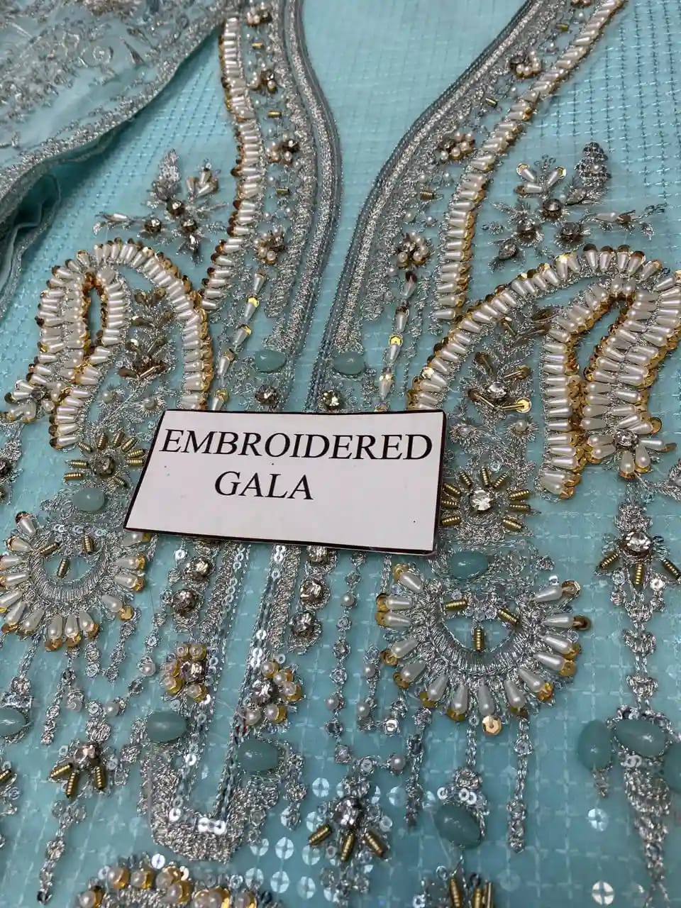 Maria B Chiffon Embroidered & Hand Embellished SK 7091g