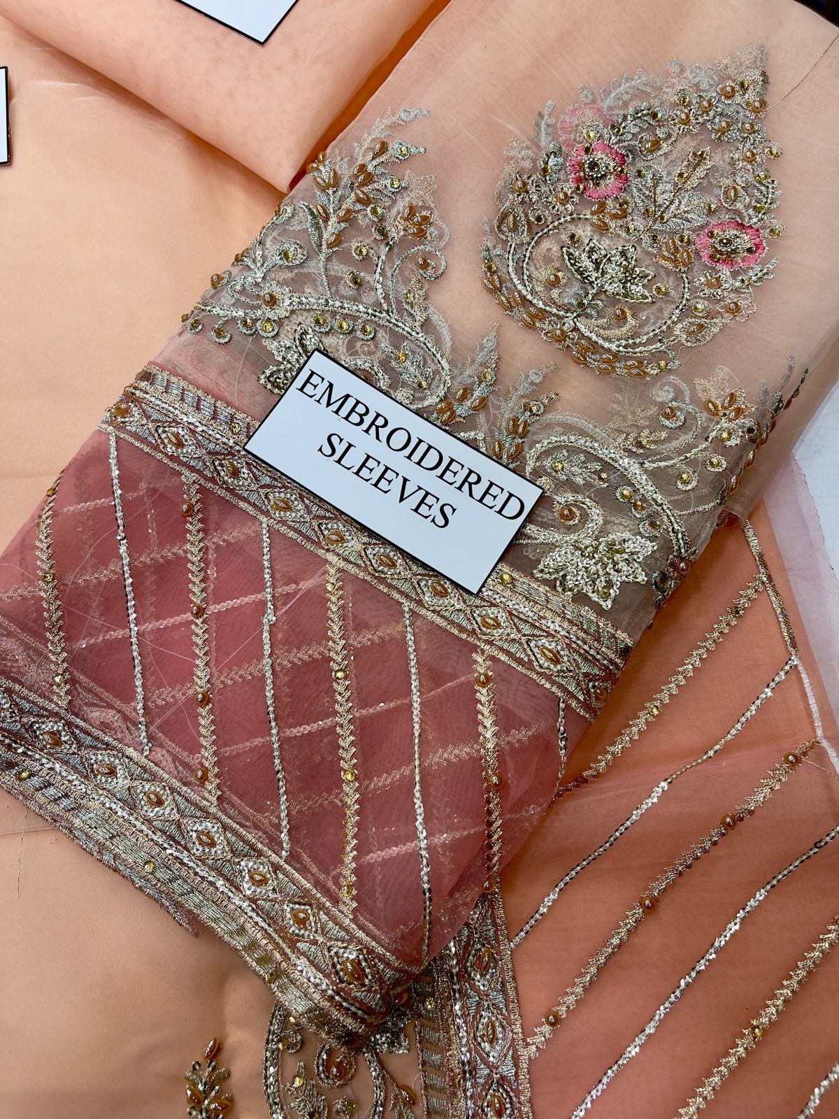 Sara Rohail Asghar Organza Embroidered SK 7020