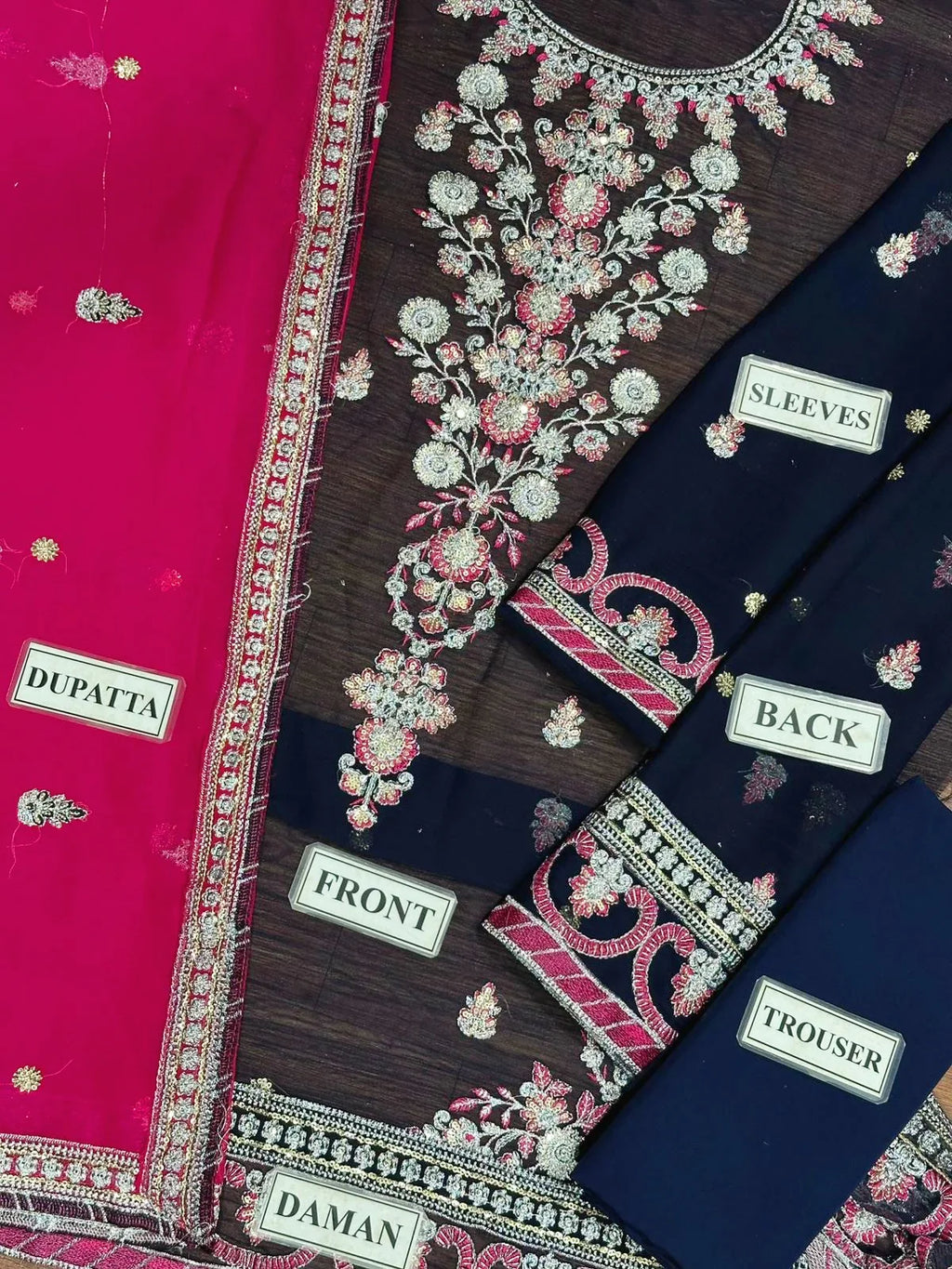 Asim Jofa Chiffon Dress SK 7046