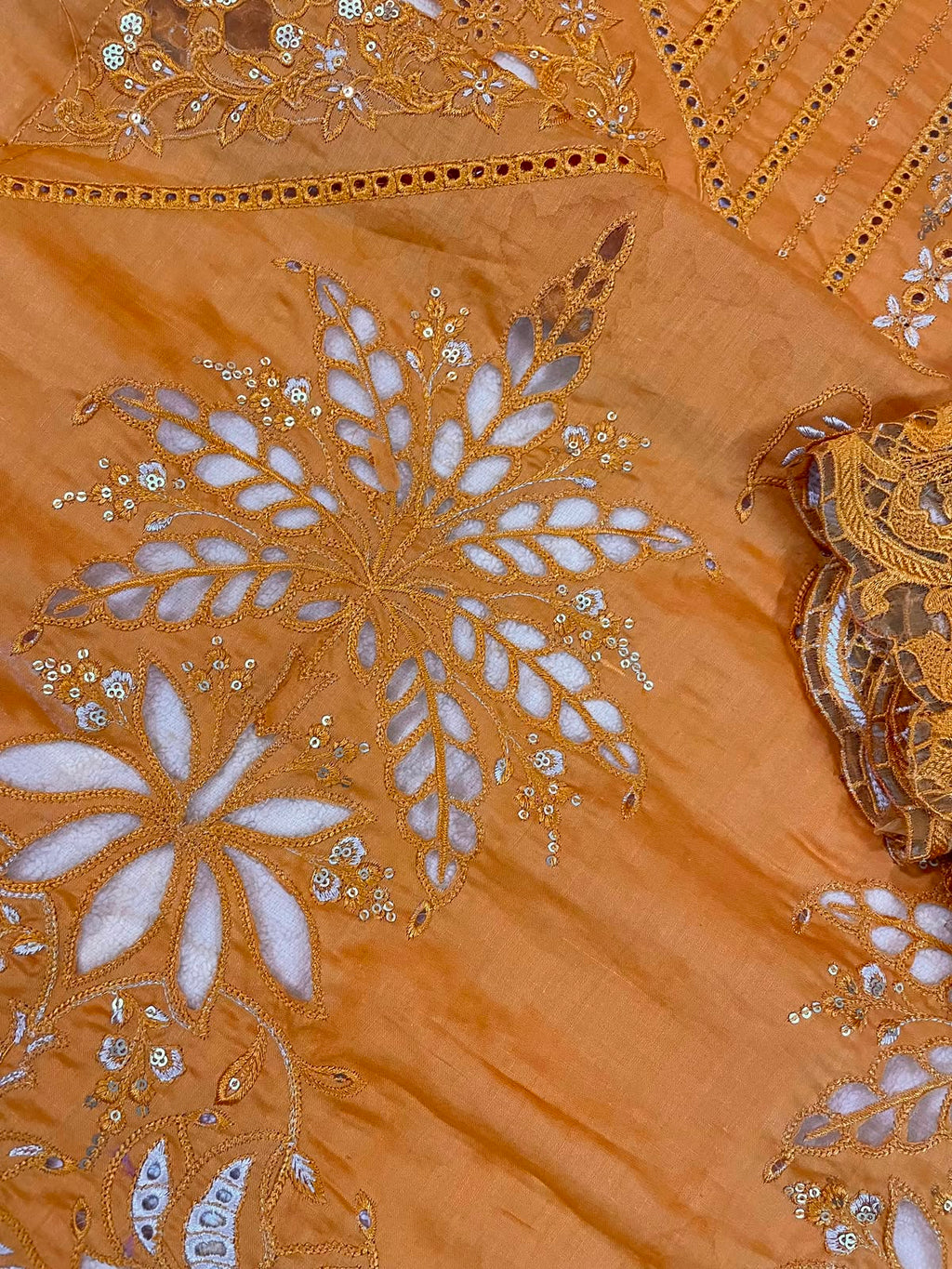 Maria B Unstitched Luxury chikankari SK