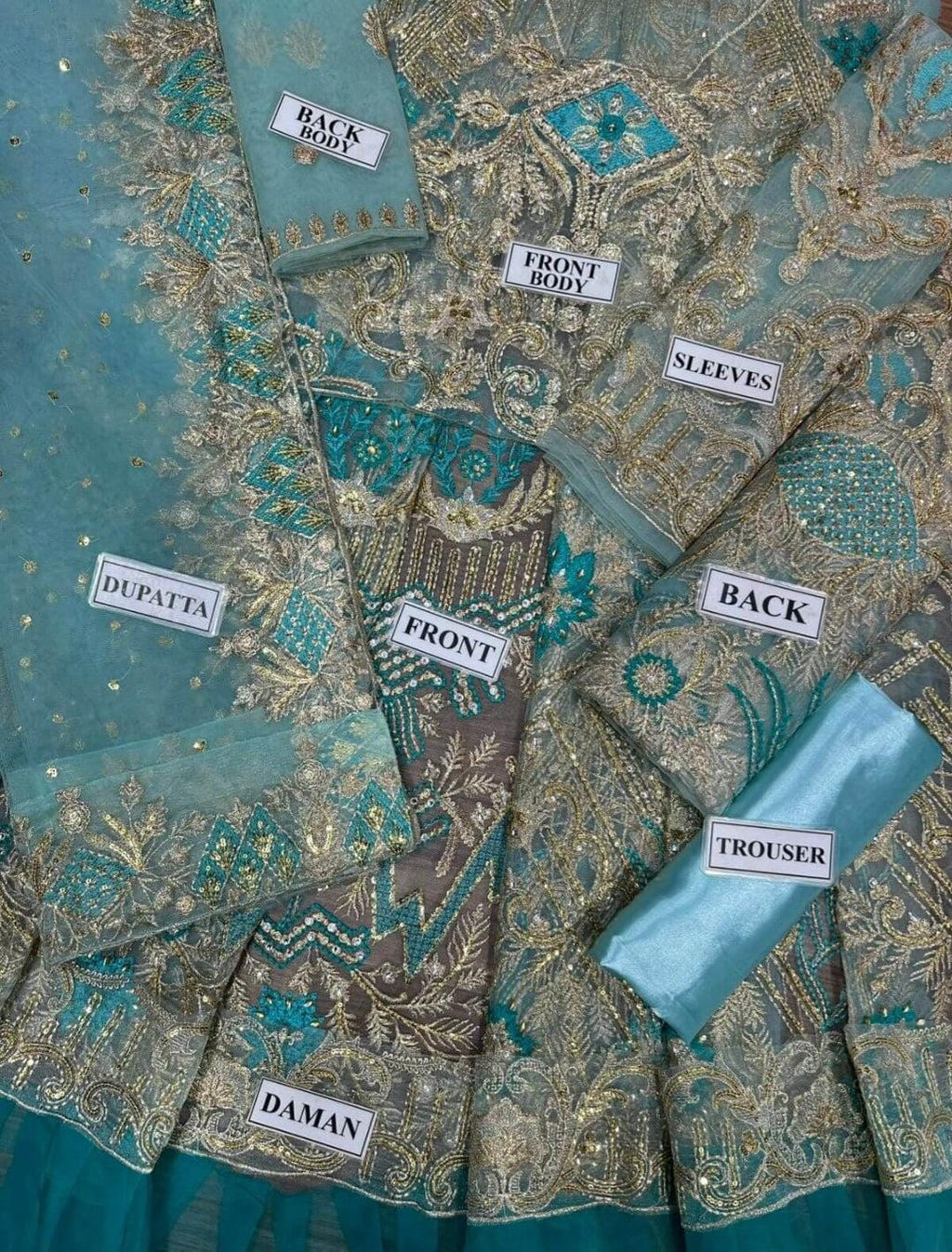 Hania Amir Bridal Maxi Pure Soft Net MX 6015