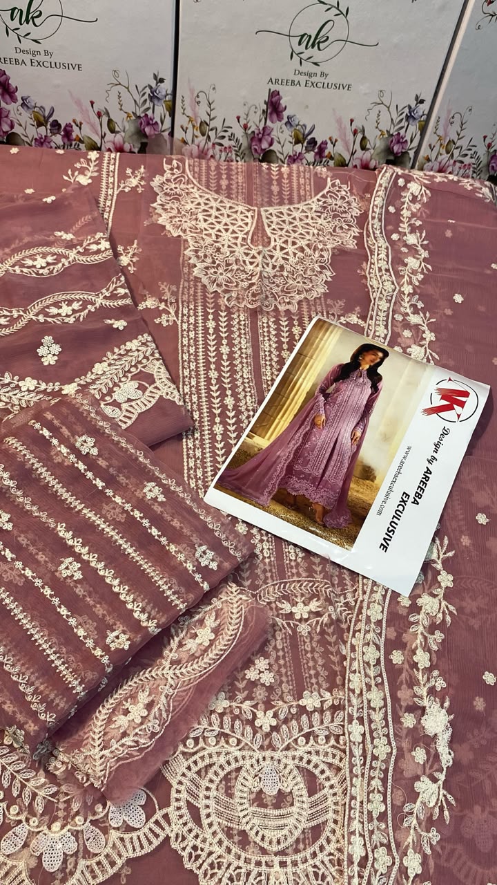 Azure Luxury Embroidered suit SK 7073