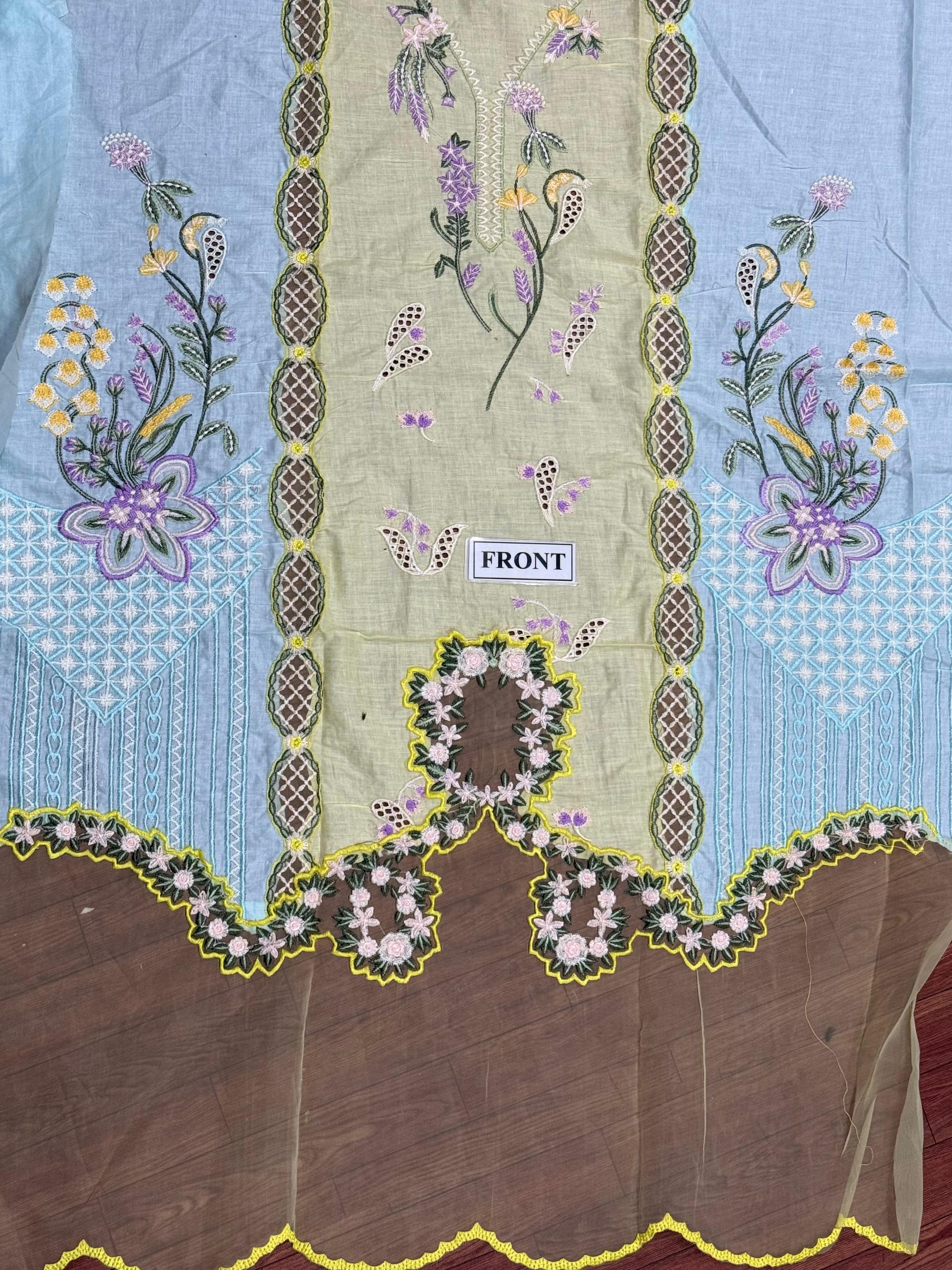 Crimson Embroidered Lawn Suit SK 7080