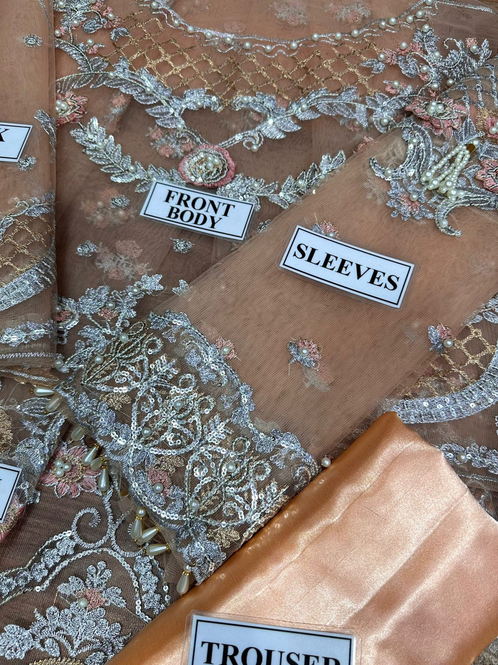 Maria B Bridal Luxury Net Maxi Embroidered MX 6012