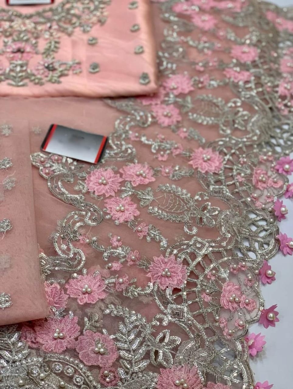 MariaB Couture QUEEN PINK Net Saree SR 5012