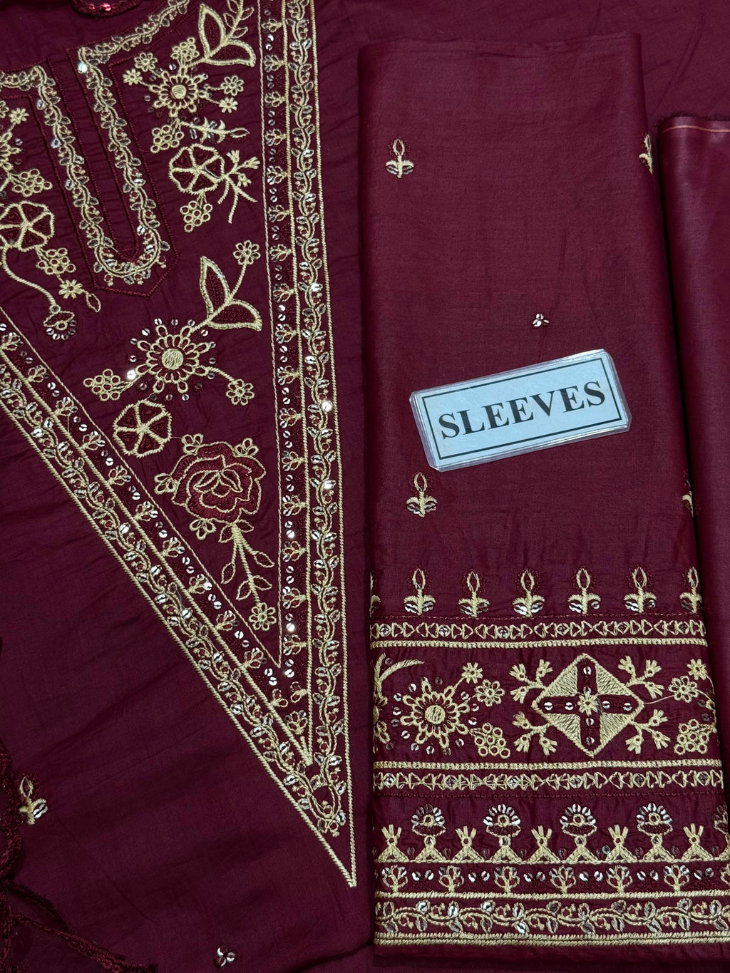Qalamkar 3 PC Embroidered SK 7034