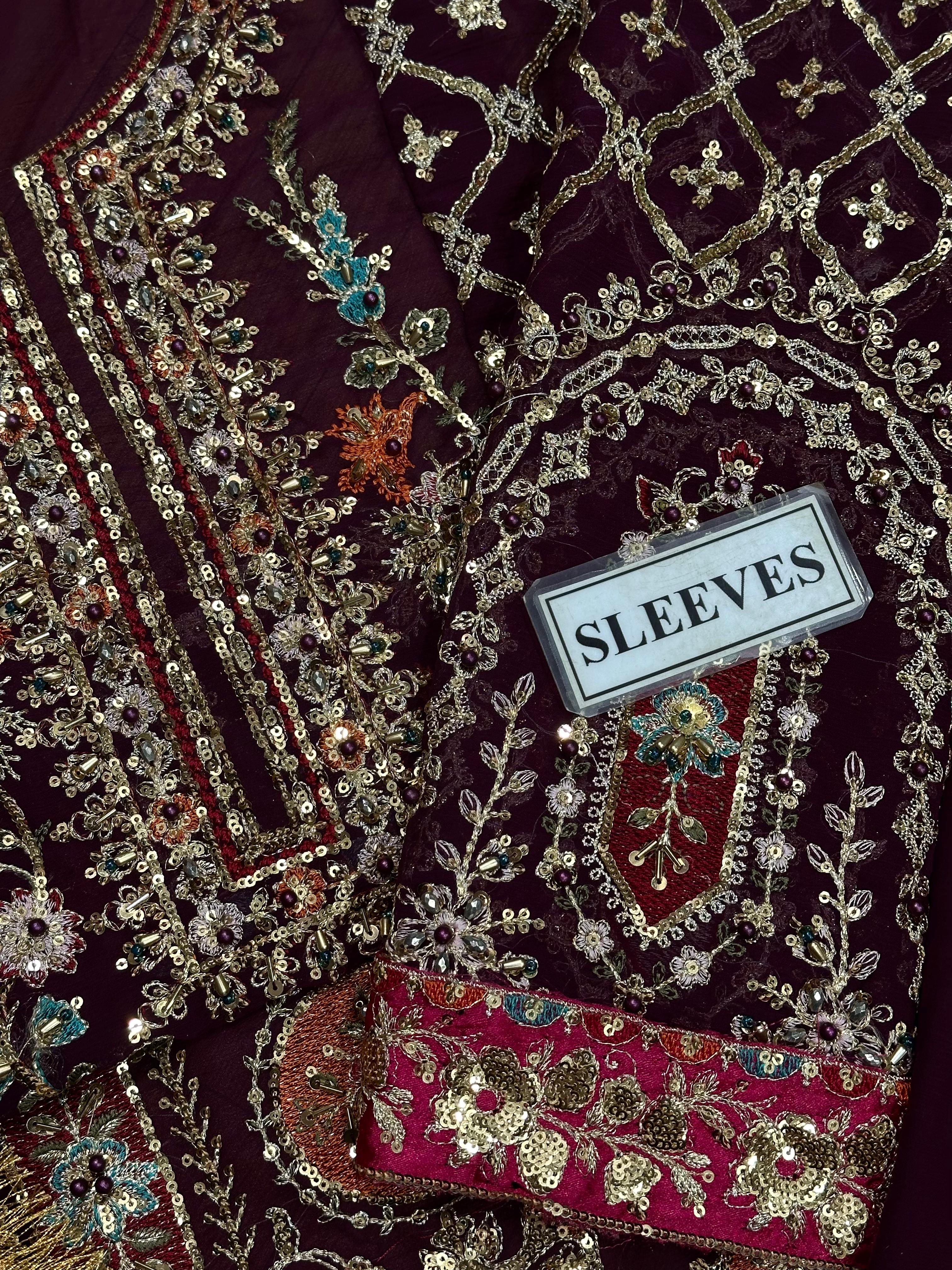 Maria B Mbroidered Wedding Suit SK 7021