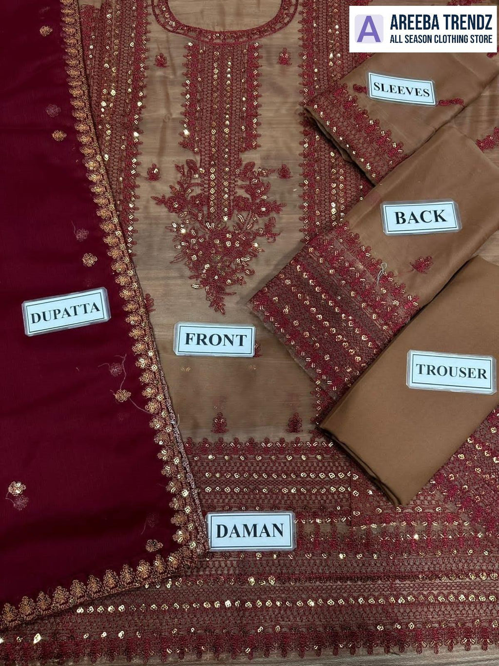 Asim Jofa Chiffon Dress SK 7029