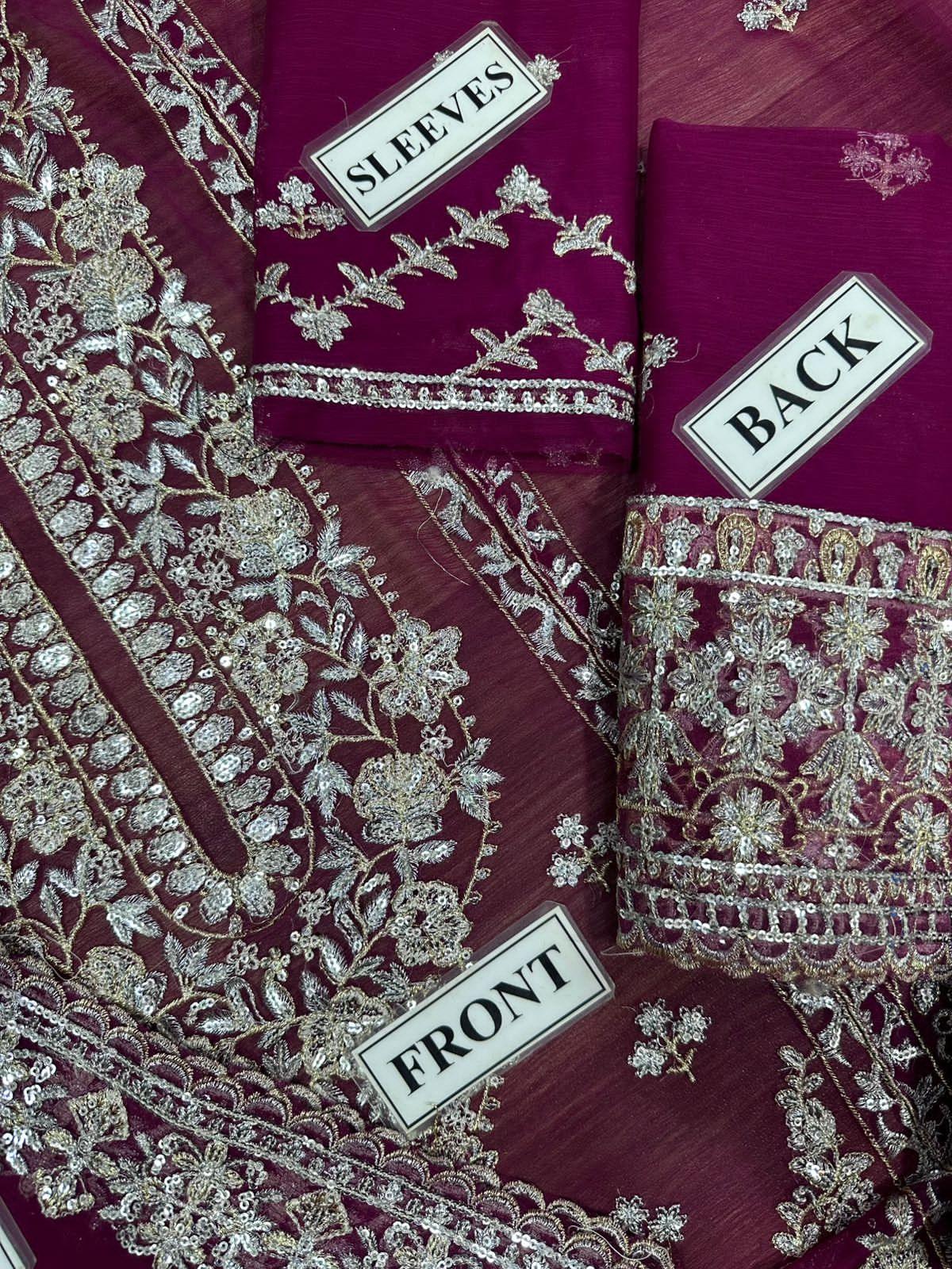 Asim Jofa Chiffon Dress SK 7024