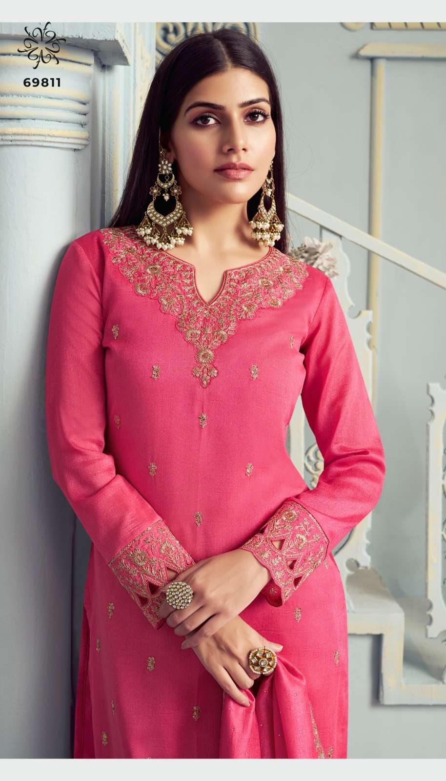 Indian Style Embroidered D.No 69811