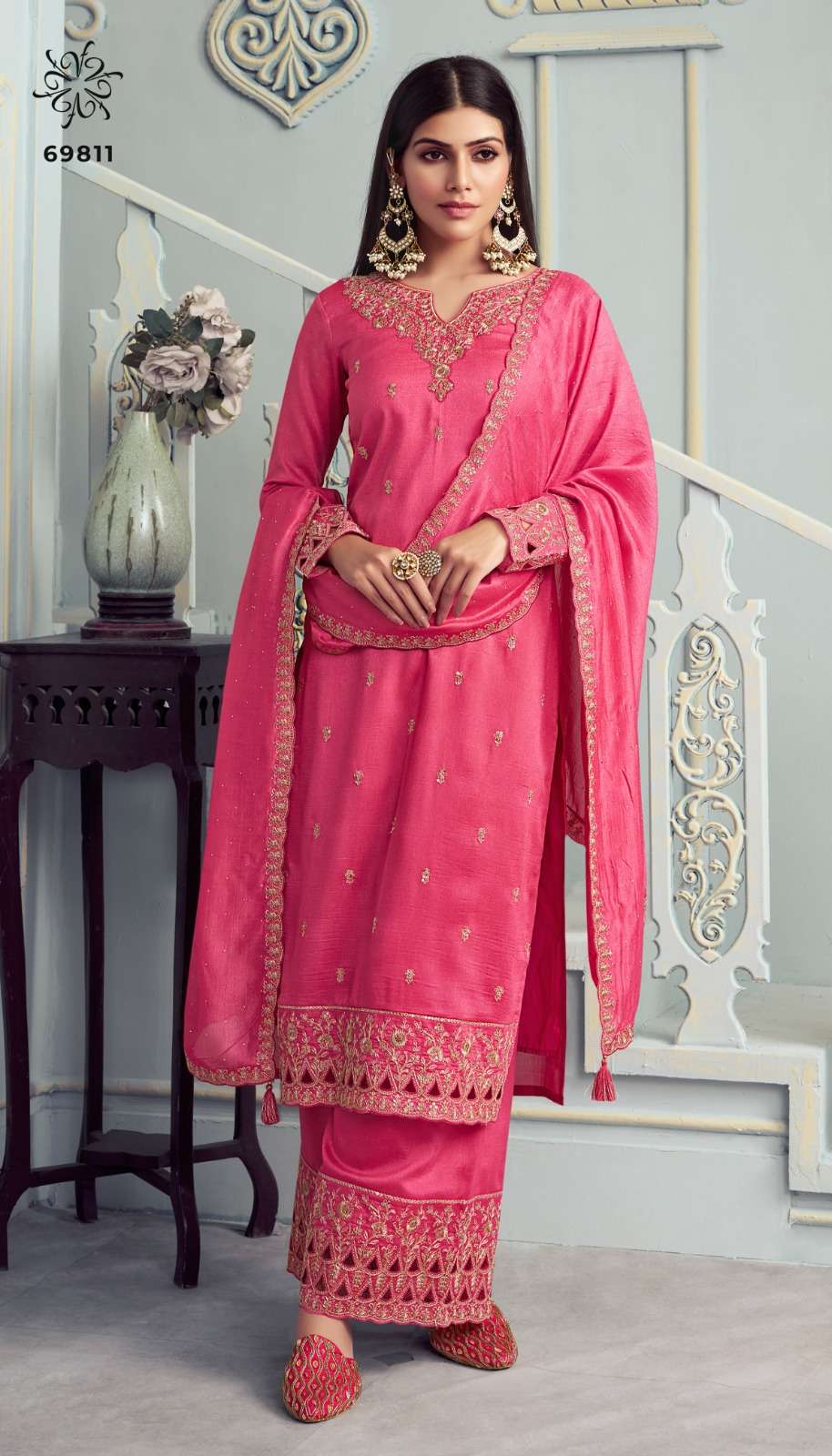 Indian Style Embroidered D.No 69811