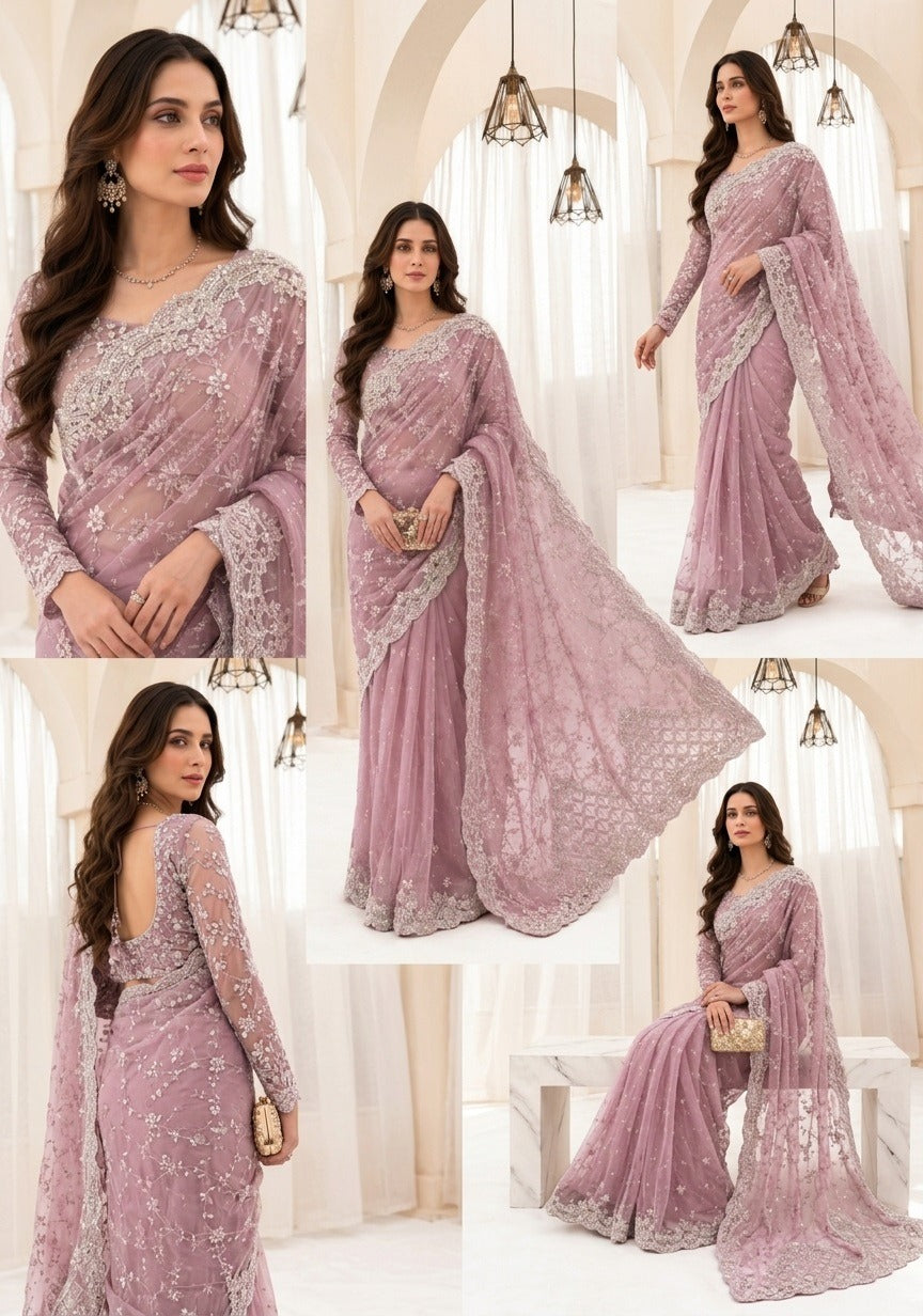 Maria B Embroidered Saree SR 5032p