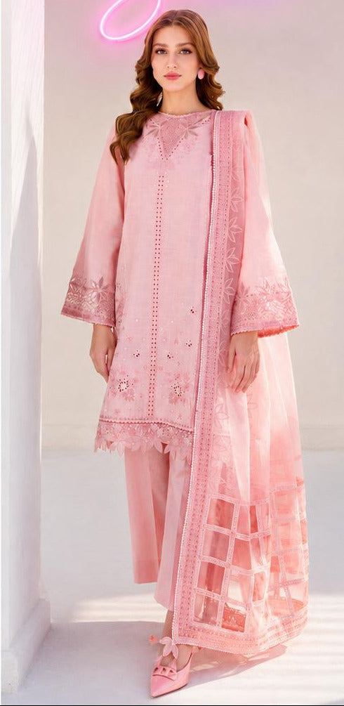 Sweet Peach Luxury Cotton Suit SK 7087