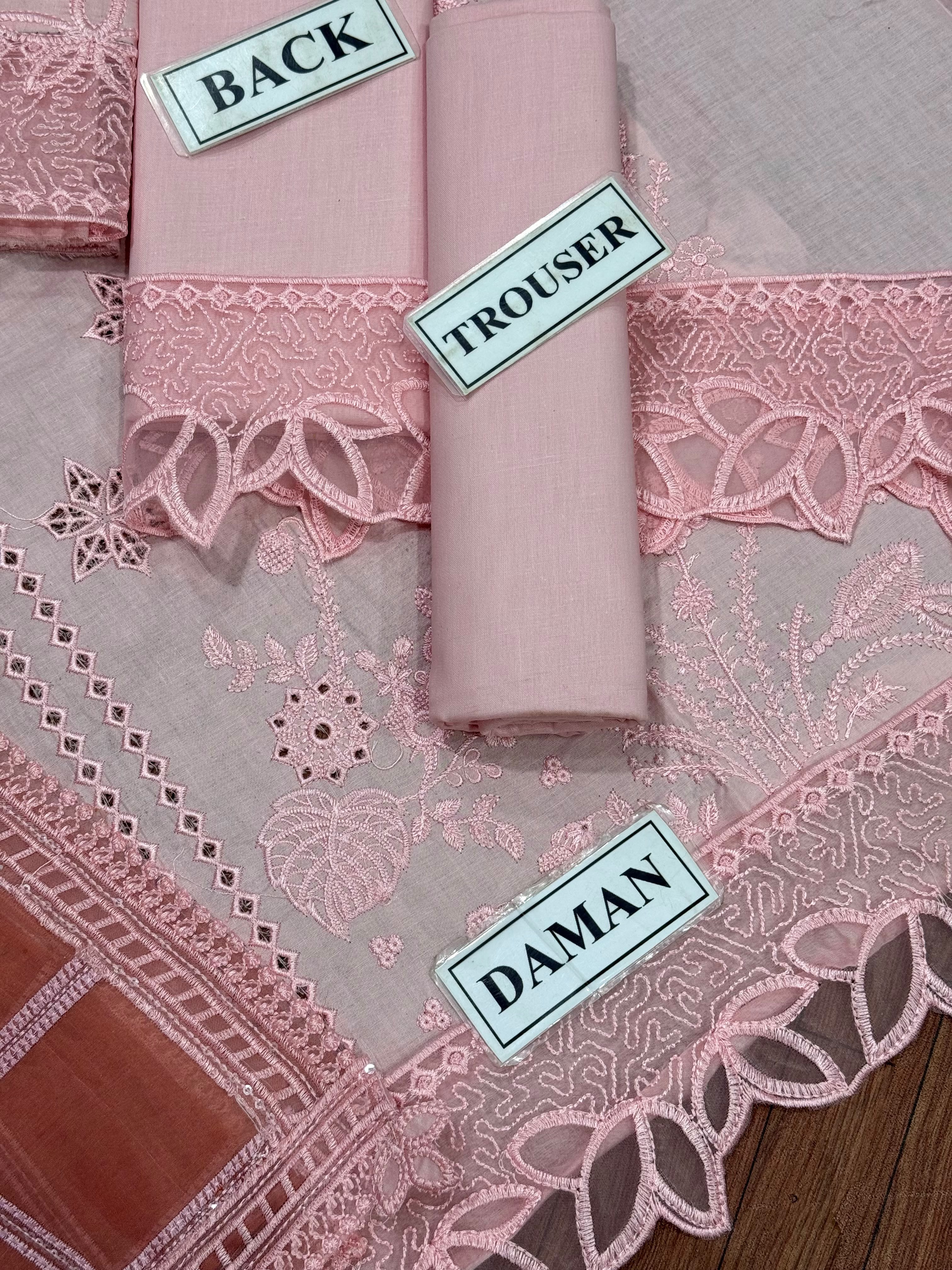 Sweet Peach Luxury Cotton Suit SK 7087