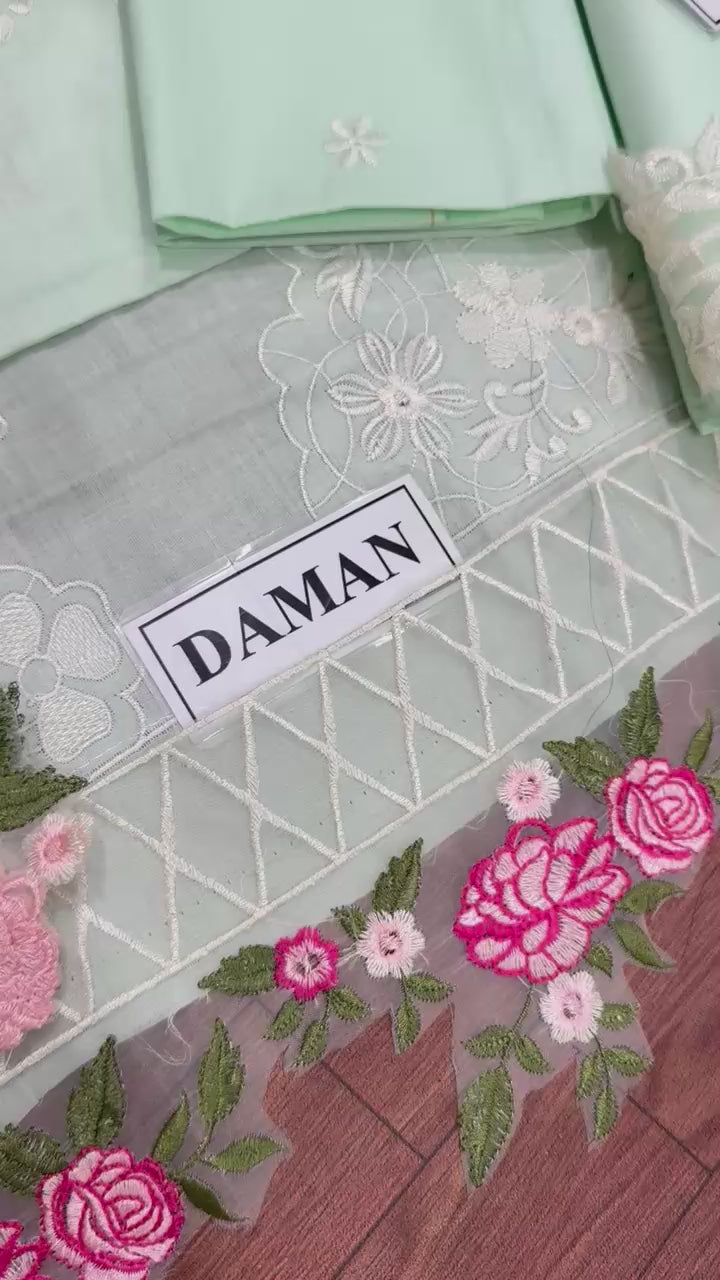 Elaf New Arrival Luxury chikankari SK 7033g