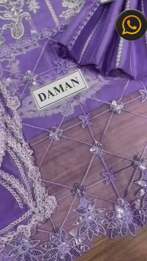 Maria B Winter Cotton Dress SK 7014