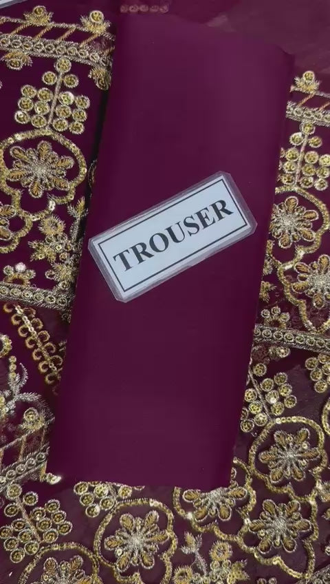 Asim Jofa Chiffon Dress SK 7034