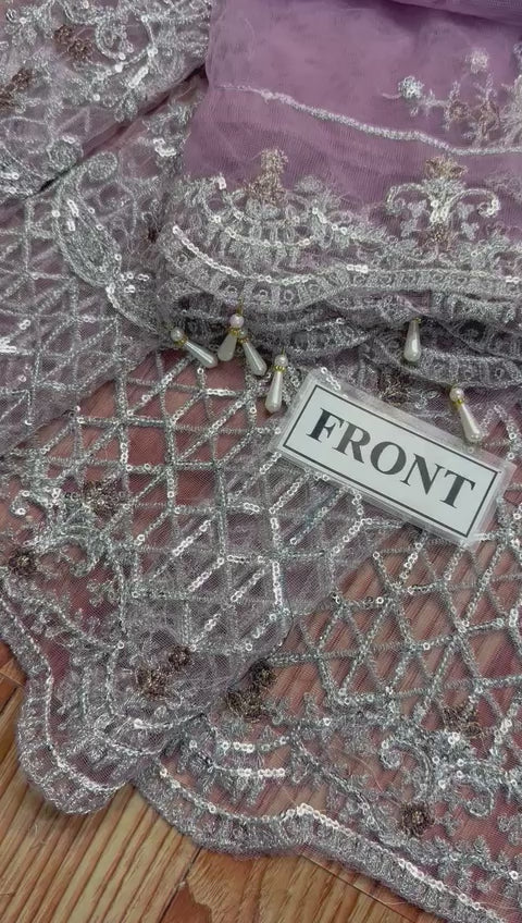 Maria B Bridal Luxury Net Maxi Embroidered MX 6012